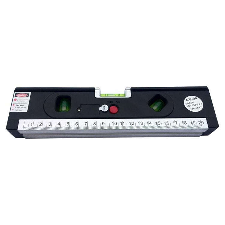 Laser Level with Tape Measure Pro 4 (100cm) / Level Bubbles with LED Light, LV-04(Black)