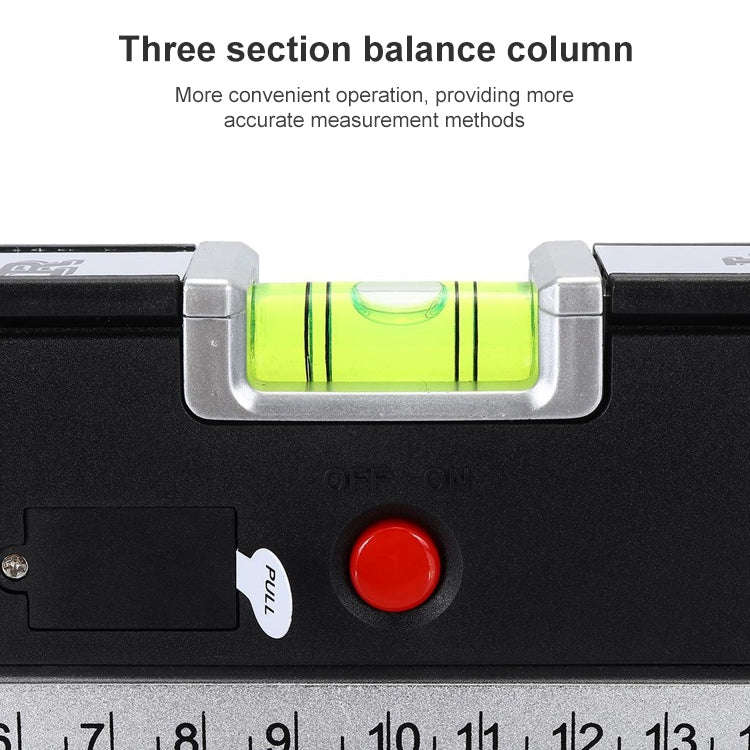 Laser Level with Tape Measure Pro 4 (100cm) / Level Bubbles with LED Light, LV-04(Black)