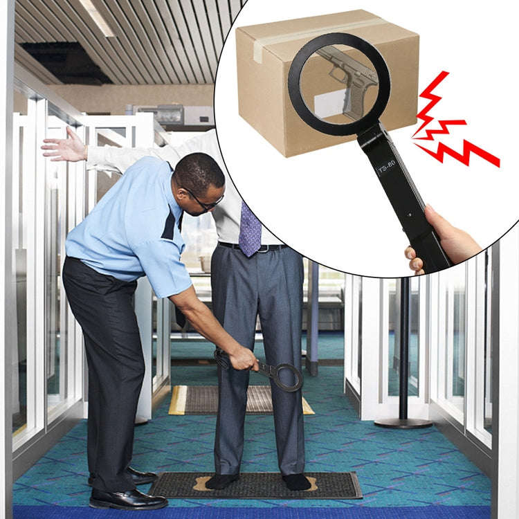 TS-80 Portable Folding Hand-Held Security Metal Detector Scanner(Black)