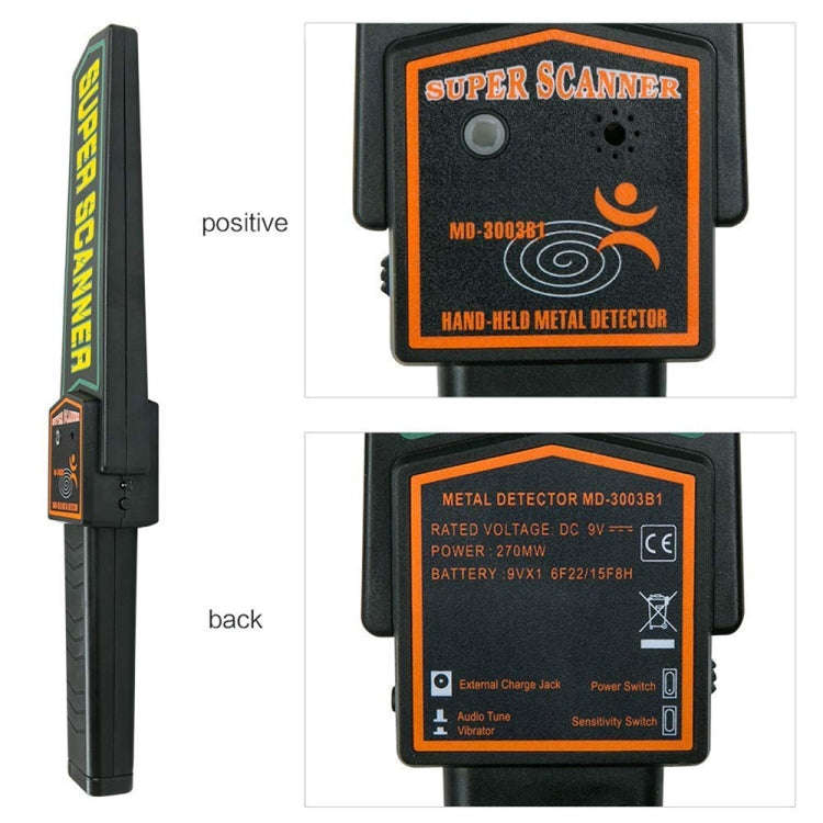 TS90 Hand-held Security Metal Detector, Detection Distance: 60mm
