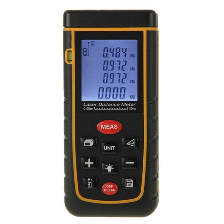 RZ-A40 1.9 inch LCD 40m Hand-held Laser Distance Meter with Level Bubble