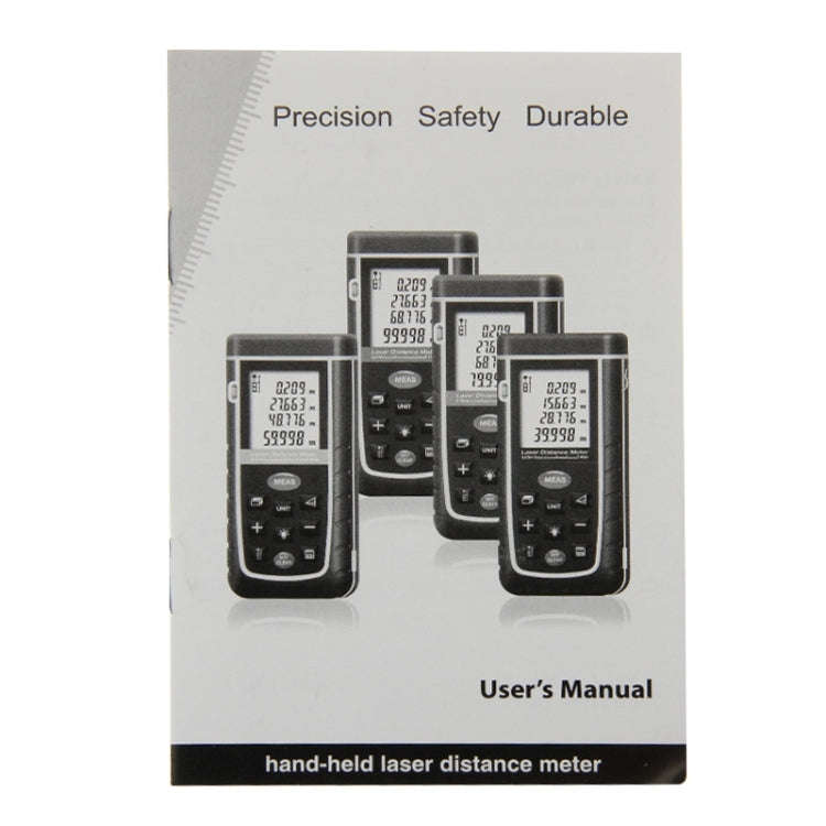 RZ-A80 1.9 inch LCD 80m Hand-held Laser Distance Meter with Level Bubble