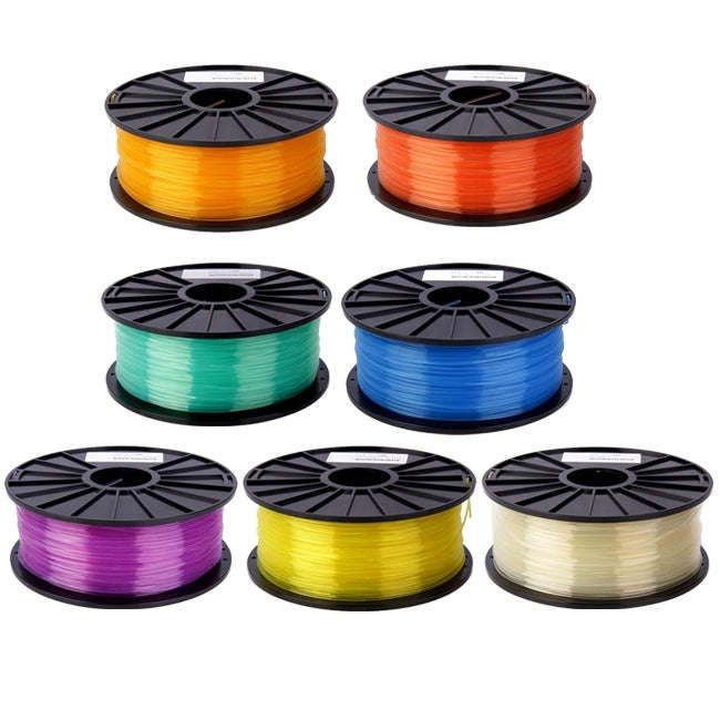 PLA 3.0 mm Transparent 3D Printer Filaments, about 115m(Blue)