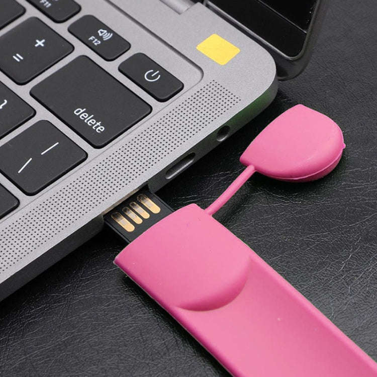 Silicone Bracelet USB Flash Disk with 4GB Memory(Pink)