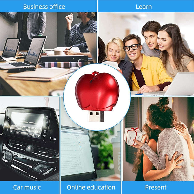 16GB Heart style USB Flash Disk(Red)
