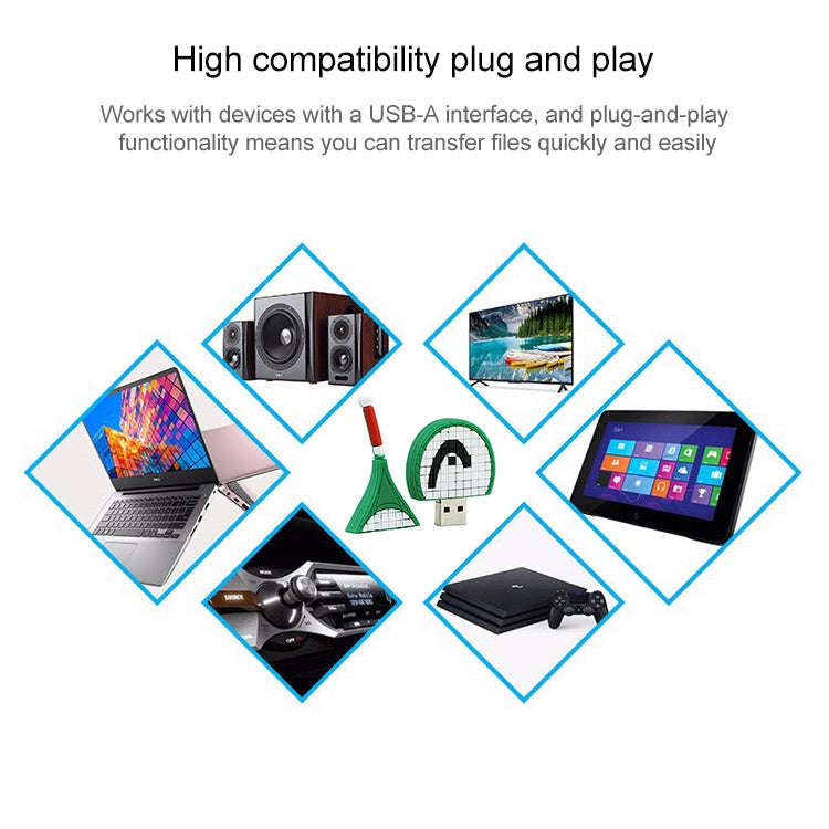 Tennis Racket Shape USB Flash Disk (8 GB)