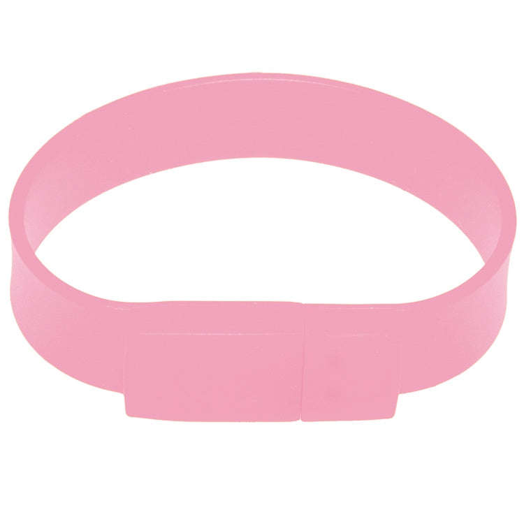 2GB Silicon Bracelets USB 2.0 Flash Disk(Pink)