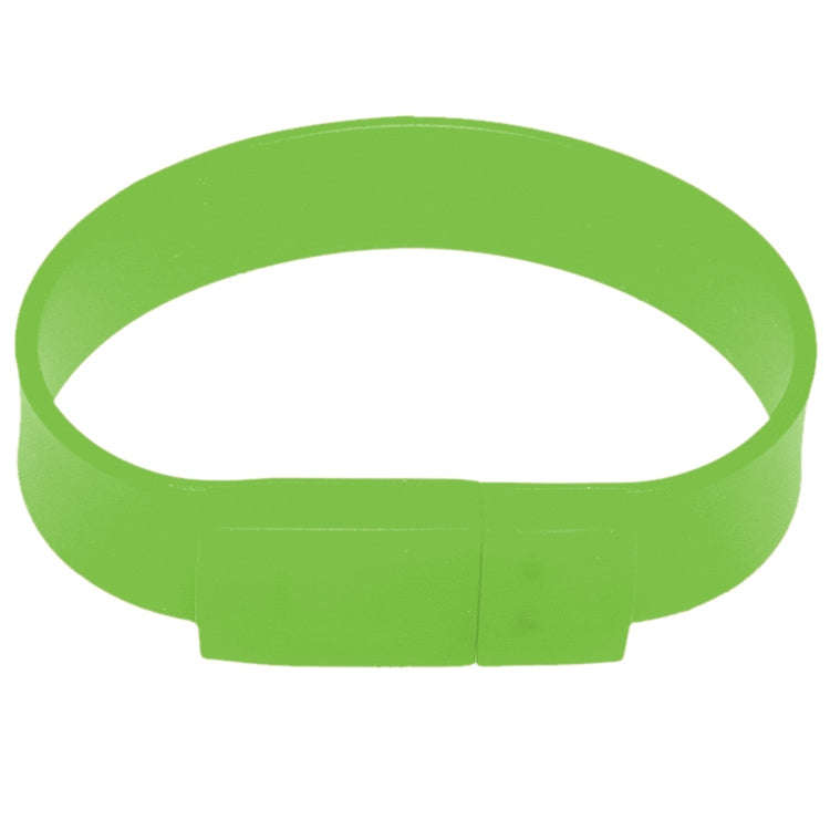 2GB Silicon Bracelets USB 2.0 Flash Disk(Green)