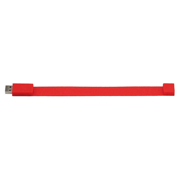 16GB Silicon Bracelets USB 2.0 Flash Disk(Red)