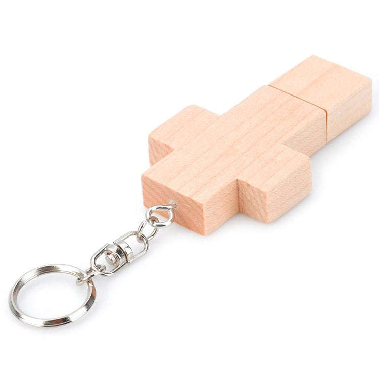 4 GB Wood Cross Style USB Flash Disk