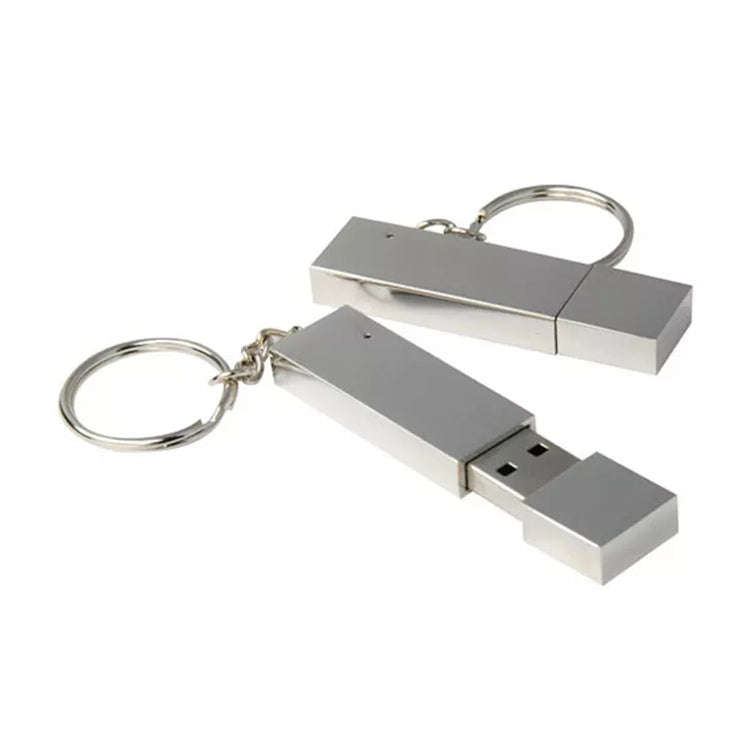 Metallic on Key Ring Style USB 2.0 Flash Disk (16GB)(Silver)