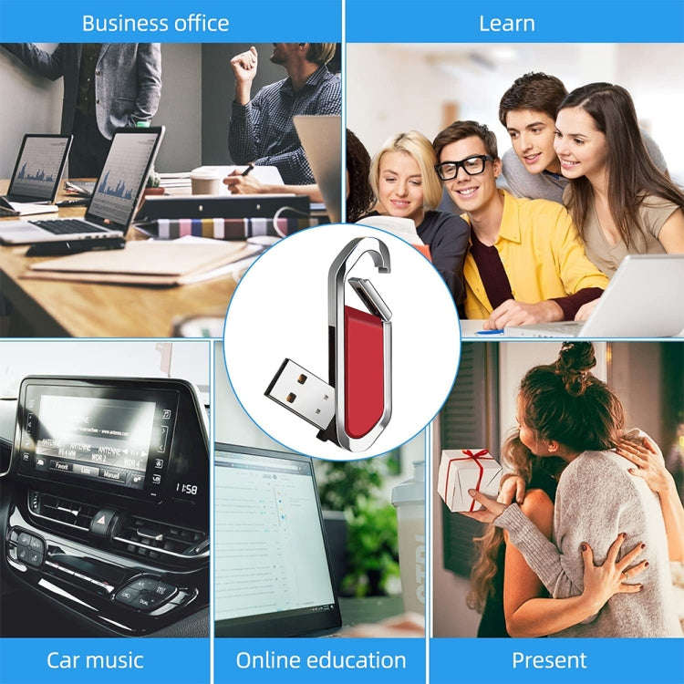 8GB Metallic Keychains Style USB 2.0 Flash Disk (Red)(Red)
