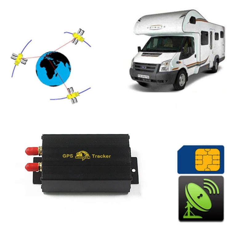 103B GSM / GPRS / GPS Vehicle Tracking System, Support TF Card Memory, Band: 850 / 900 / 1800 / 1...