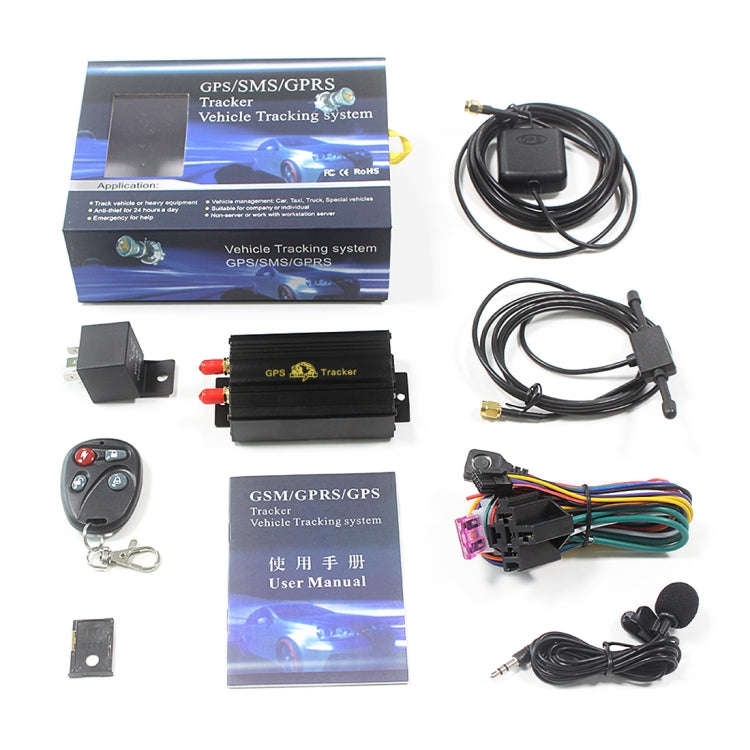103B GSM / GPRS / GPS Vehicle Tracking System, Support TF Card Memory, Band: 850 / 900 / 1800 / 1...