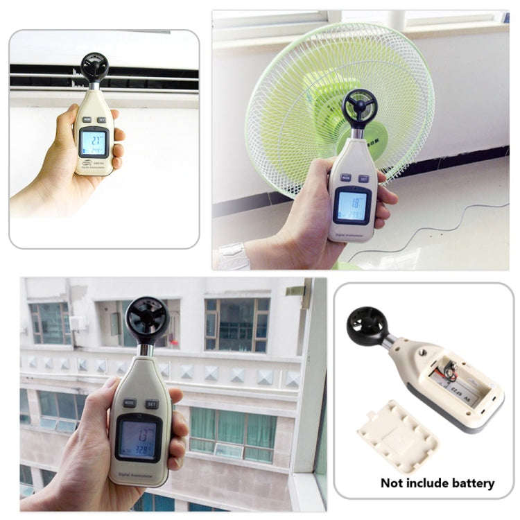 BENETECH Digital Electronic Anemometer (GM816A)(White)