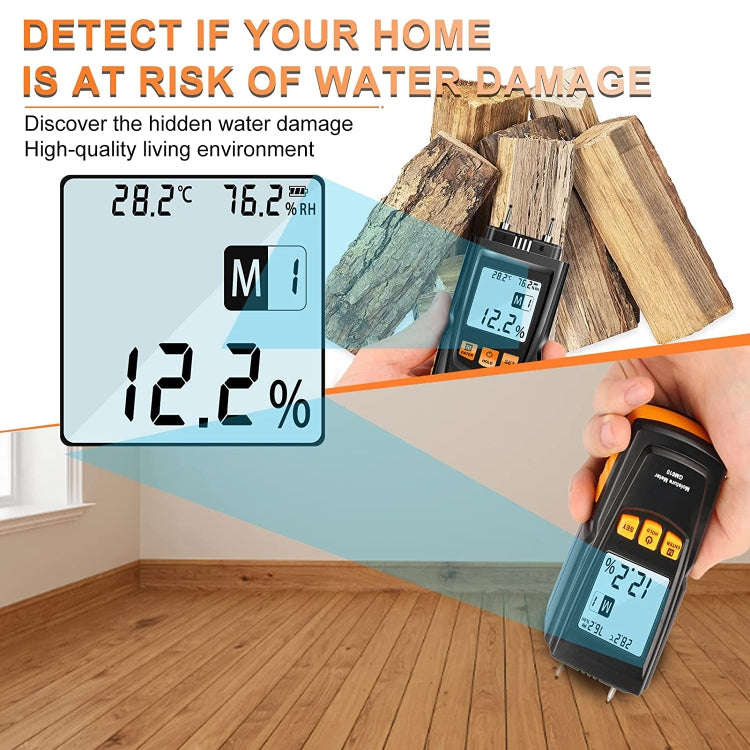 GM610 Digital Wood Moisture Meter(Black)