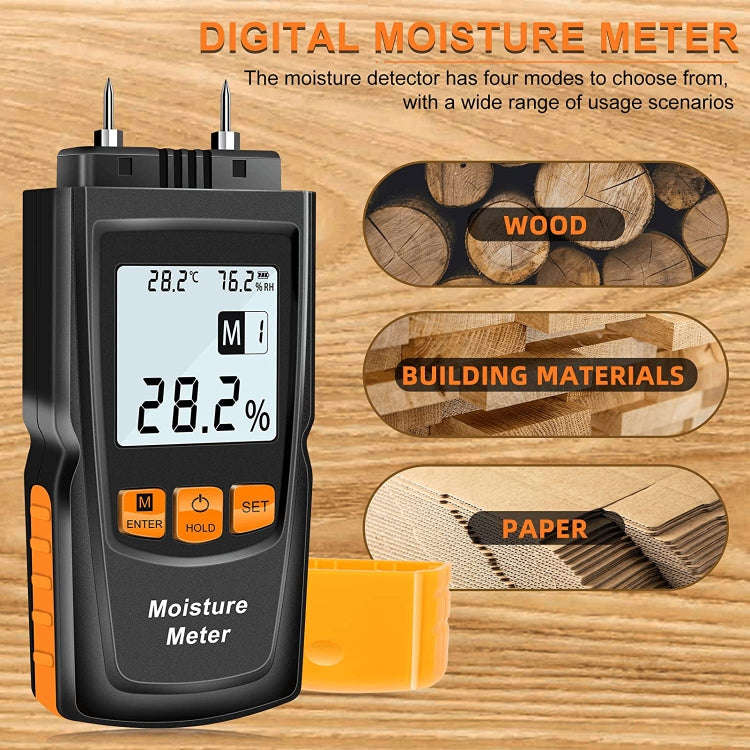 GM610 Digital Wood Moisture Meter(Black)