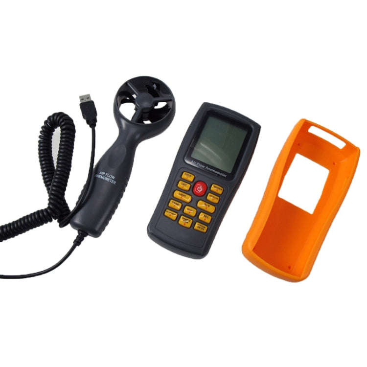 BENETECH GM8902 2.6 Inch LCD Screen Digital Wind Speed Meter Anemometer(Yellow)