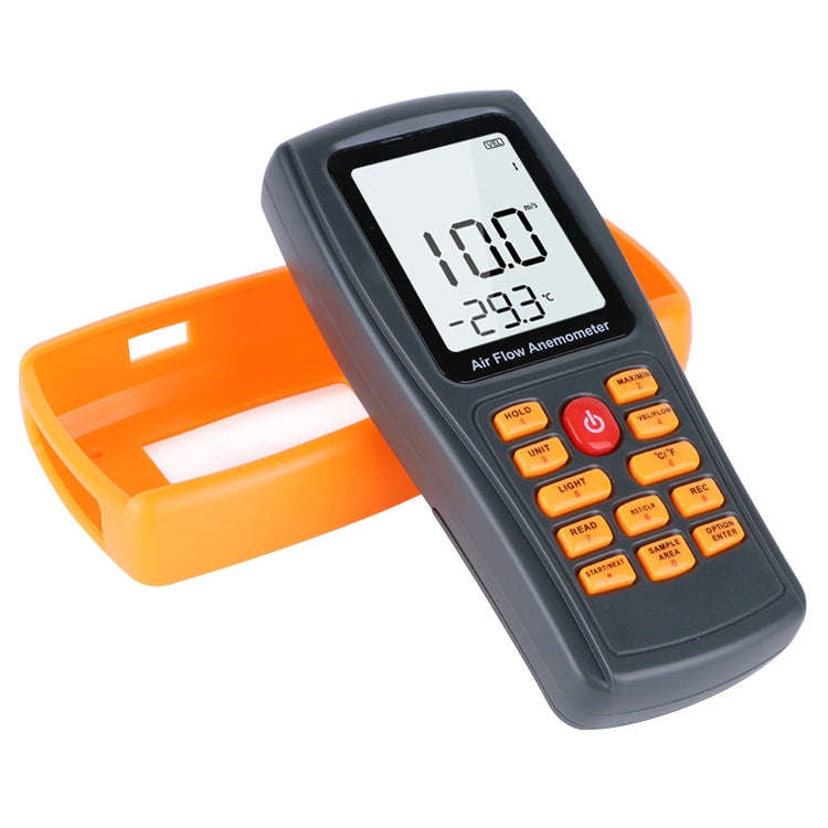 BENETECH GM8902 2.6 Inch LCD Screen Digital Wind Speed Meter Anemometer(Yellow)