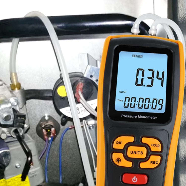 BENETECH GM520 LCD Display Pressure Manometer(Yellow)