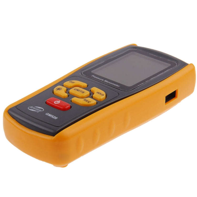 BENETECH GM520 LCD Display Pressure Manometer(Yellow)
