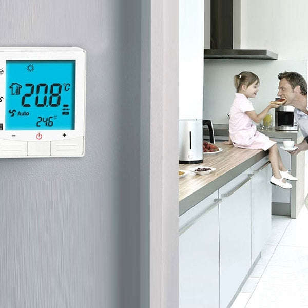 Electric Floor Heating System LCD Display Programmable Room Thermostat(Black)