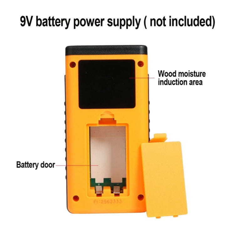 GM630 Digital Wood Moisture Meter with LCD(Orange)