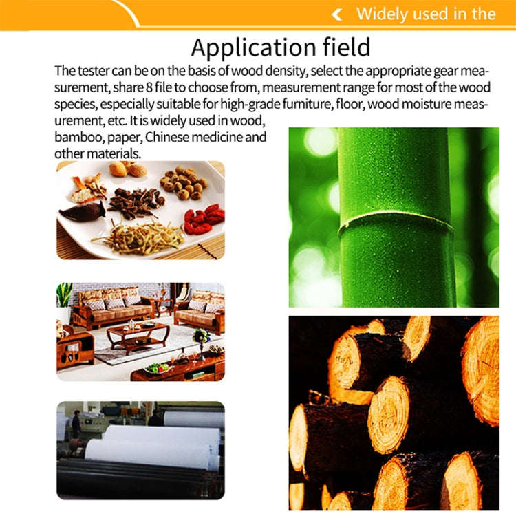 GM630 Digital Wood Moisture Meter with LCD(Orange)