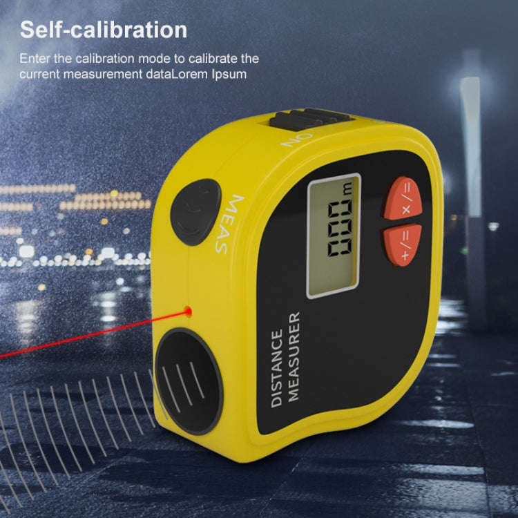 CP-3001 Ultrasonic Distance Measurer Laser Point with 1m Tape Measurer