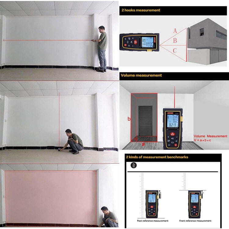 CP-80S Digital Handheld Laser Distance Meter, Max Measuring Distance: 80m