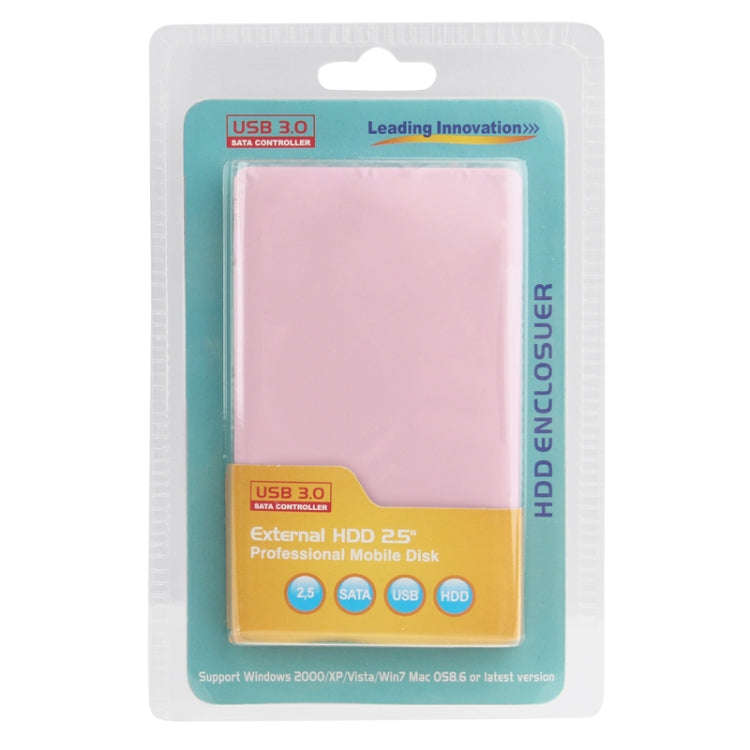 High Speed 2.5 inch HDD SATA & IDE External Case, Support USB 3.0(Pink)