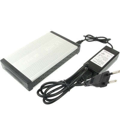 High Speed 3.5 inch HDD SATA & IDE External Case,Support USB 2.0(Silver)