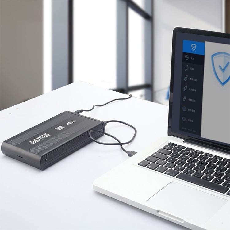 3.5 inch HDD SATA External Case, Support USB 2.0(Silver)