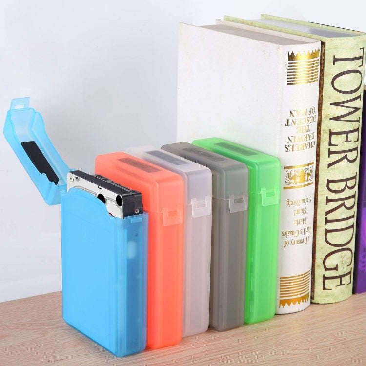 3.5 inch Hard Drive Disk HDD SATA IDE Plastic Storage Box Enclosure Case(Orange)