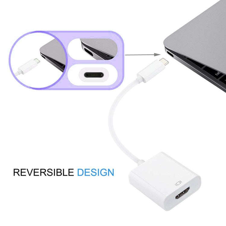 15cm USB-C / Type-C 3.1 Male to HDMI Female Adapter Cable, For Macbook 12 inch / Chromebook Pixel...