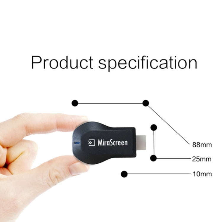 MiraScreen WiFi Display Dongle / Miracast Airplay DLNA Display Receiver Dongle(Black)