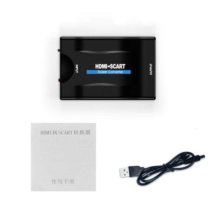 MINI MHL/HDMI TO SCART Video Converter Scaler(Black)
