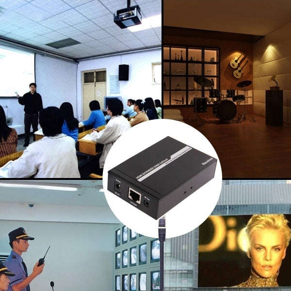 HDMI Extender Over Cat5e / 6 (EU Plug)(Black)