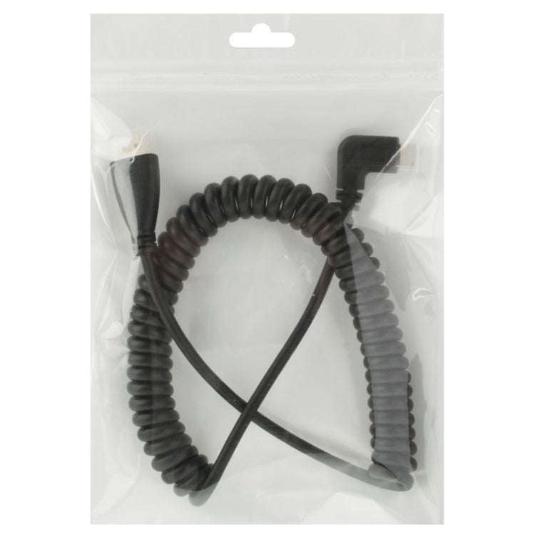 1.4 Version Gold Plated Mini HDMI Male to HDMI Male Coiled Cable, Support 3D / Ethernet, Length: ...