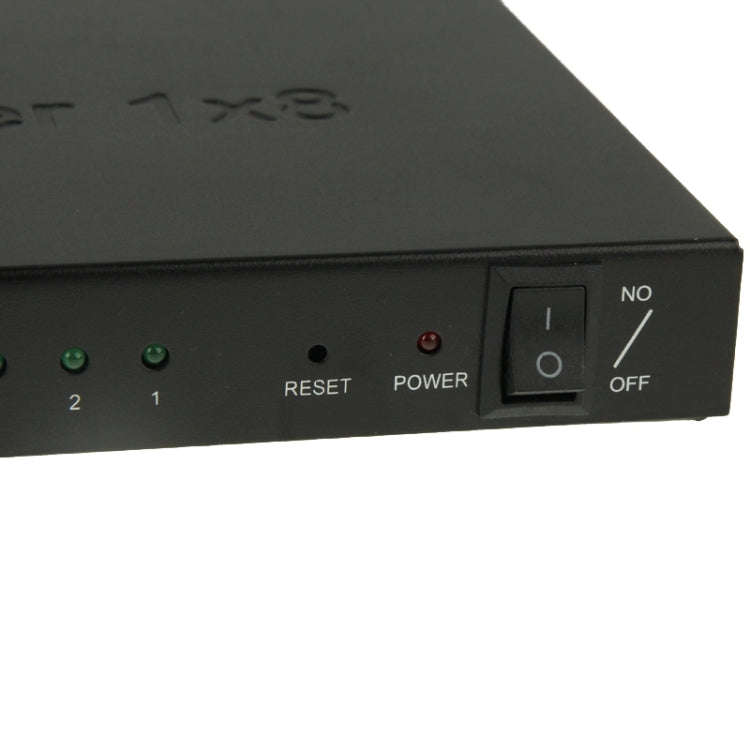 V1.4 Full HD 1080P 1 x 8 HDMI Amplifier Splitter, Support 3D(Black)