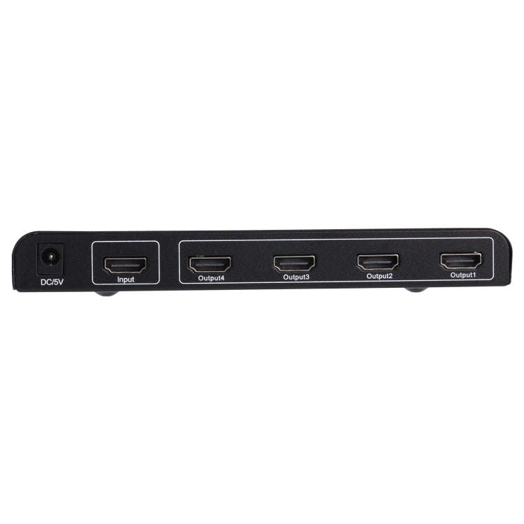 1080P 1x4 HDMI Splitter, 1.4 Version, EU Plug(Black)
