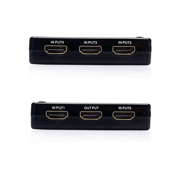 5 Ports 1080P HDMI Switch with Remote Controller, Support HDTV(Black)