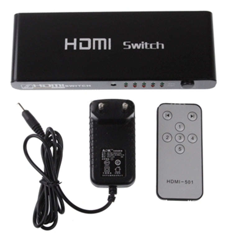 5 Ports Full HD 1080P HDMI Switch with Switch & Remote Controller, 1.3 Version (5 Ports HDMI Inpu...