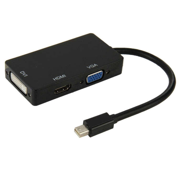 Mini DisplayPort Male to HDMI + VGA + DVI Female Adapter Converter Cable for Mac Book Pro Air, Ca...