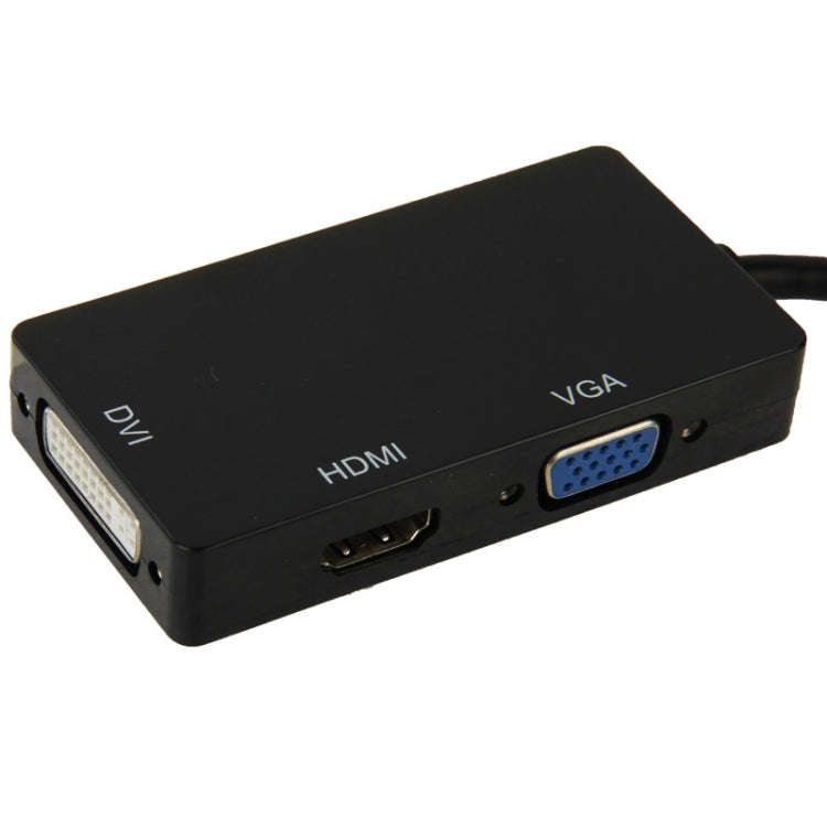 Mini DisplayPort Male to HDMI + VGA + DVI Female Adapter Converter Cable for Mac Book Pro Air, Ca...