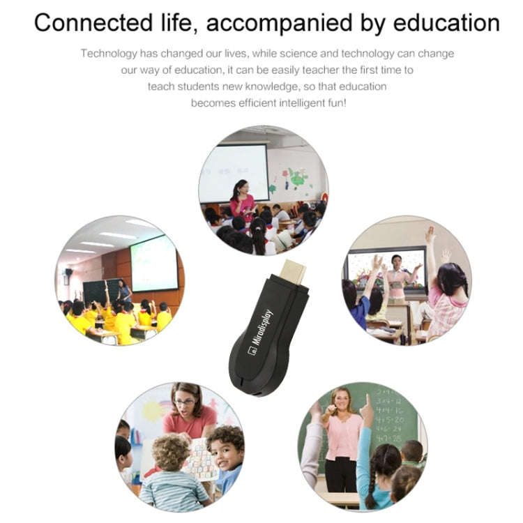Miradisplay WiFi HDMI Display Dongle / Miracast Airplay DLNA Display Receiver Dongle(Black)