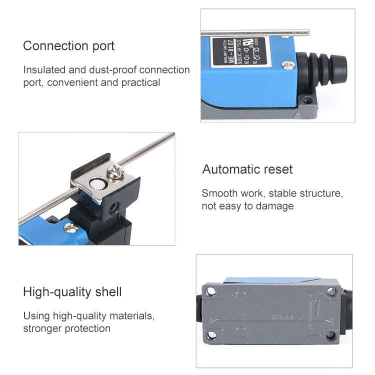 Electrical Rotary 90 Degree Lever Limit Switch ME-8107(Blue)