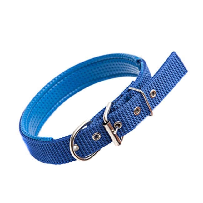 Foam Cotton  Polyester Pet Collars Pet Neck Strap Dog Neckband Cats Dogs Collars, 1.5cm x 39cm(Blue)