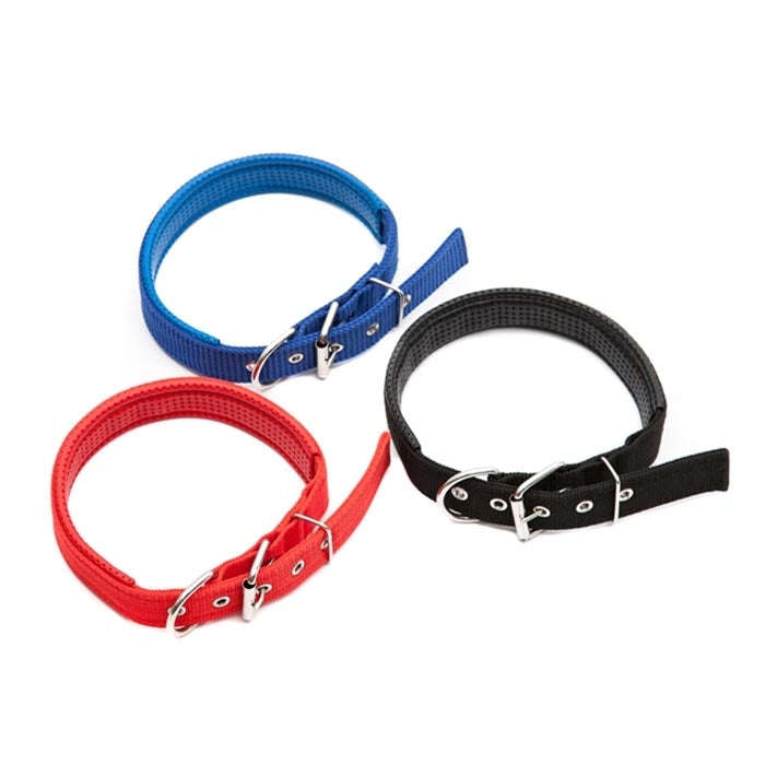 Foam Cotton  Polyester Pet Collars Pet Neck Strap Dog Neckband Cats Dogs Collars, 1.5cm x 39cm(Blue)