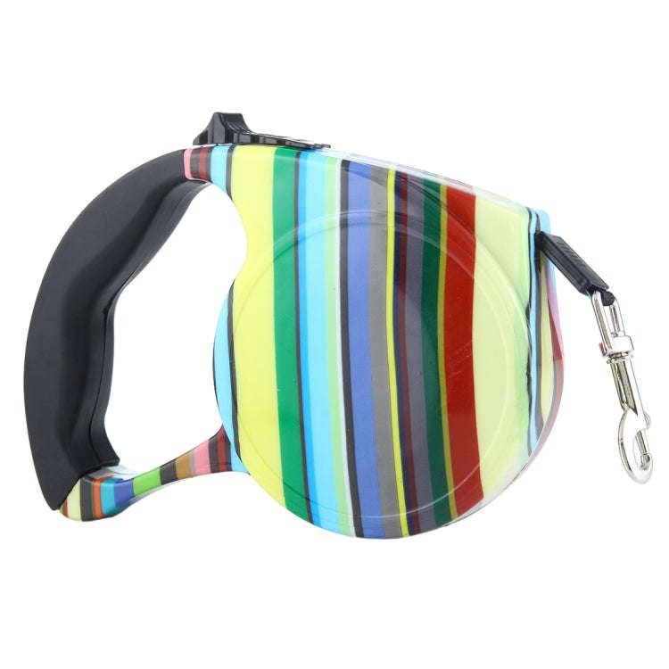 5m Easy Operation Retractable Flexible Dog Leash(Color Strip Style )